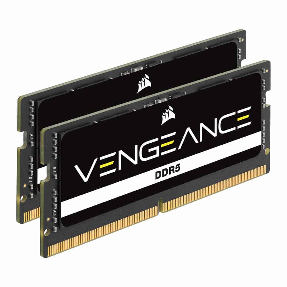 (image for) Corsair Vengeance Black 32GB 5200MHz DDR5 SODIMM Memory - CMSX32GX5M1A5600C48